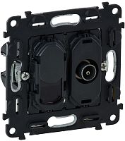 Розетка RJ45+TV Звезда без накладки без рамки Legrand Valena In’matic 2-м. картинка